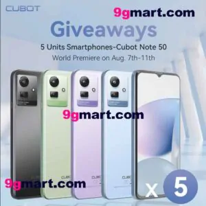 Free Cubot Note 50 Smartphone Giveaway 9gmart mobile offers