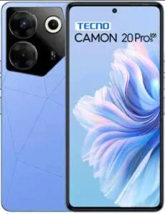 Tecno Camon 20s Pro 5G 64MP Camera Mobile Phone 256GB 8GB RAM Smartphone Under 20000